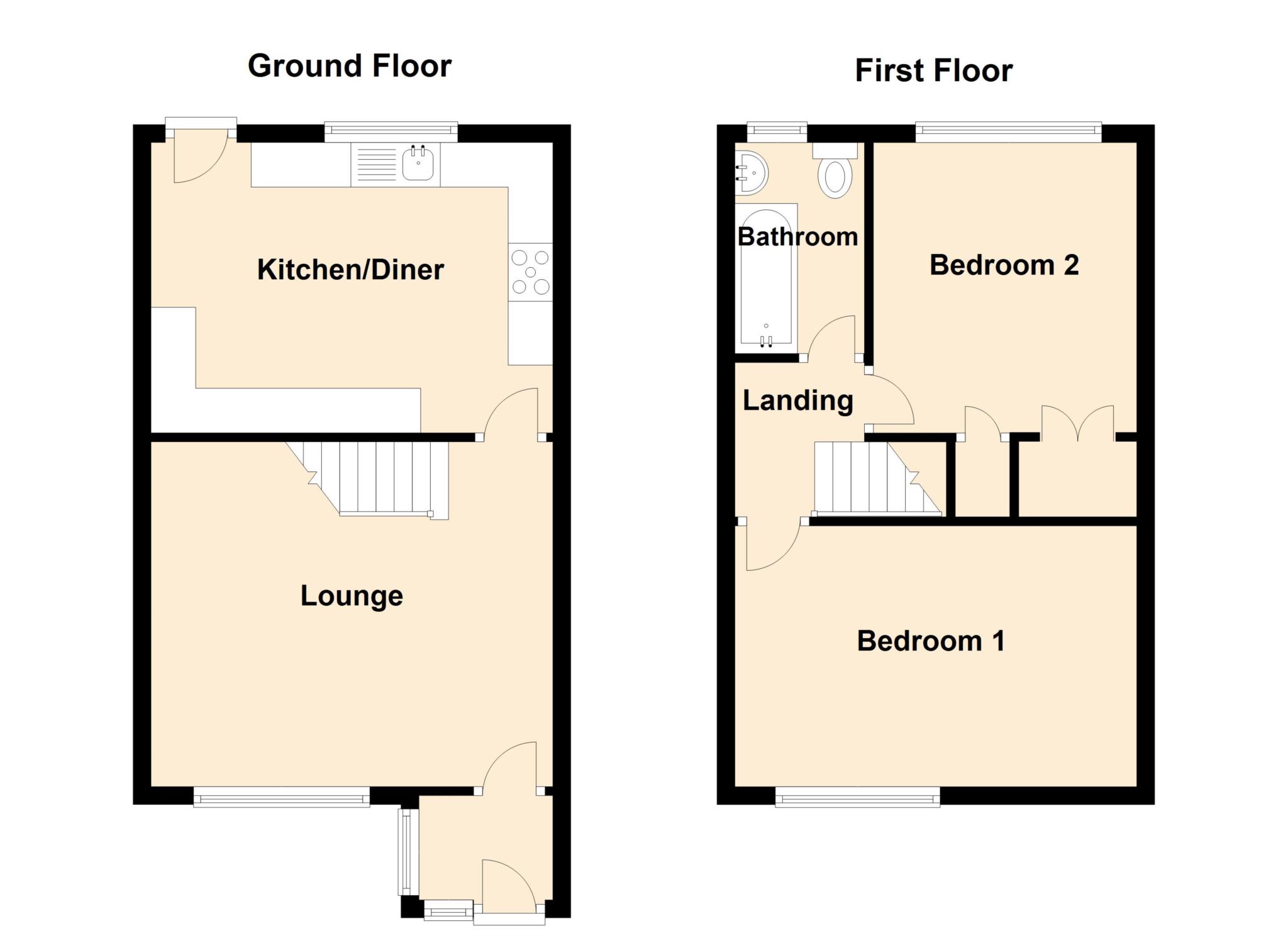 2 Bedrooms Town house for sale in Blueberry Drive, Shaw, Oldham OL2