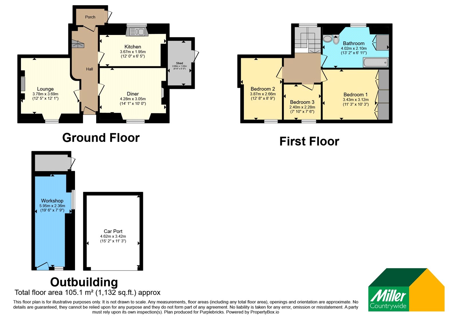 Glenserth,, Pink Moors, Redruth floorplan