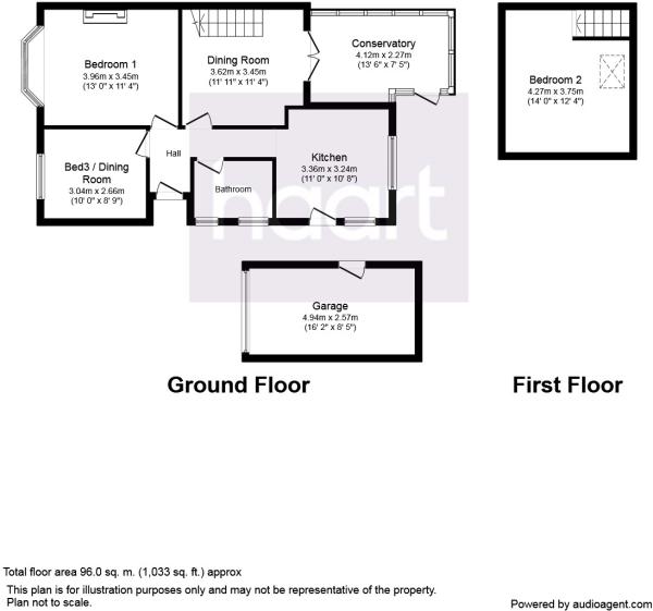 2 Bedrooms Bungalow to rent in Kings Keep, Church Crookham, Fleet GU52