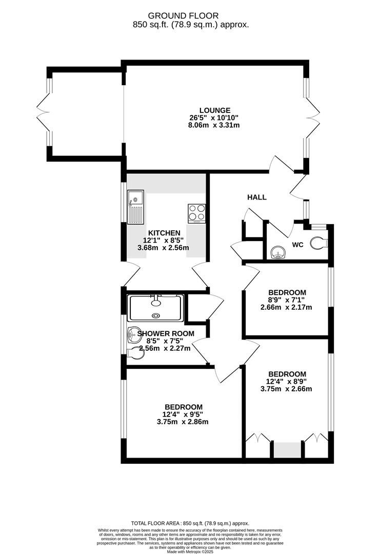 17 Meneth, Helston floorplan