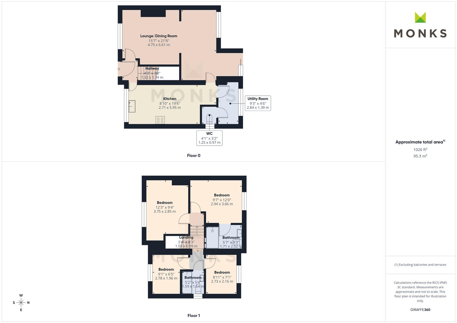 46, Shrubbery Gardens, Shrewsbury floorplan