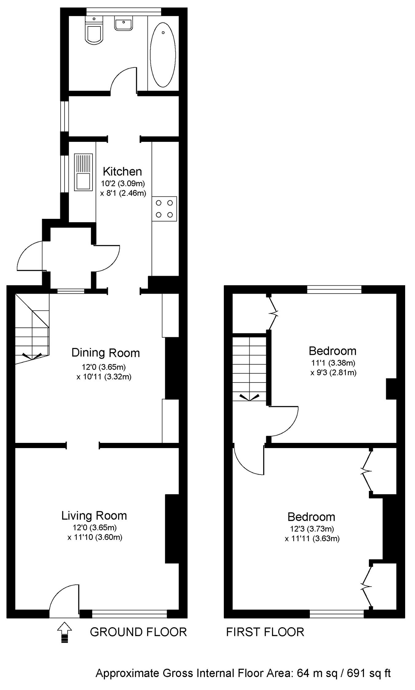 Mills Road, Hersham Village floorplan