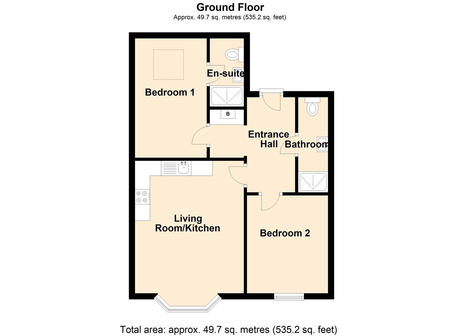 Flat 4, Diamond House, 9, Diamond Street, Saltburn-by-the-Sea floorplan