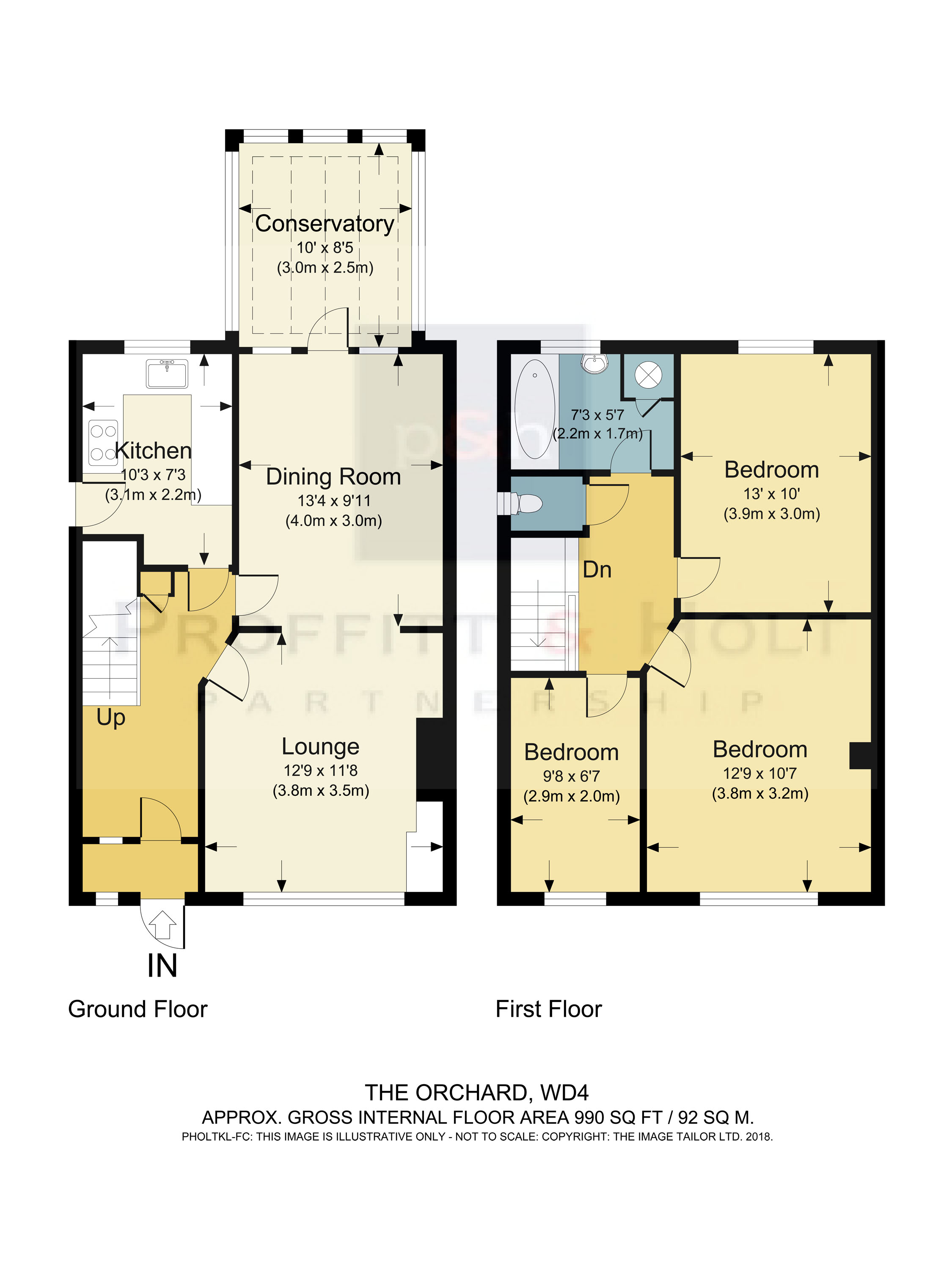 3 Bedrooms Semi-detached house for sale in The Orchard, Kings Langley WD4