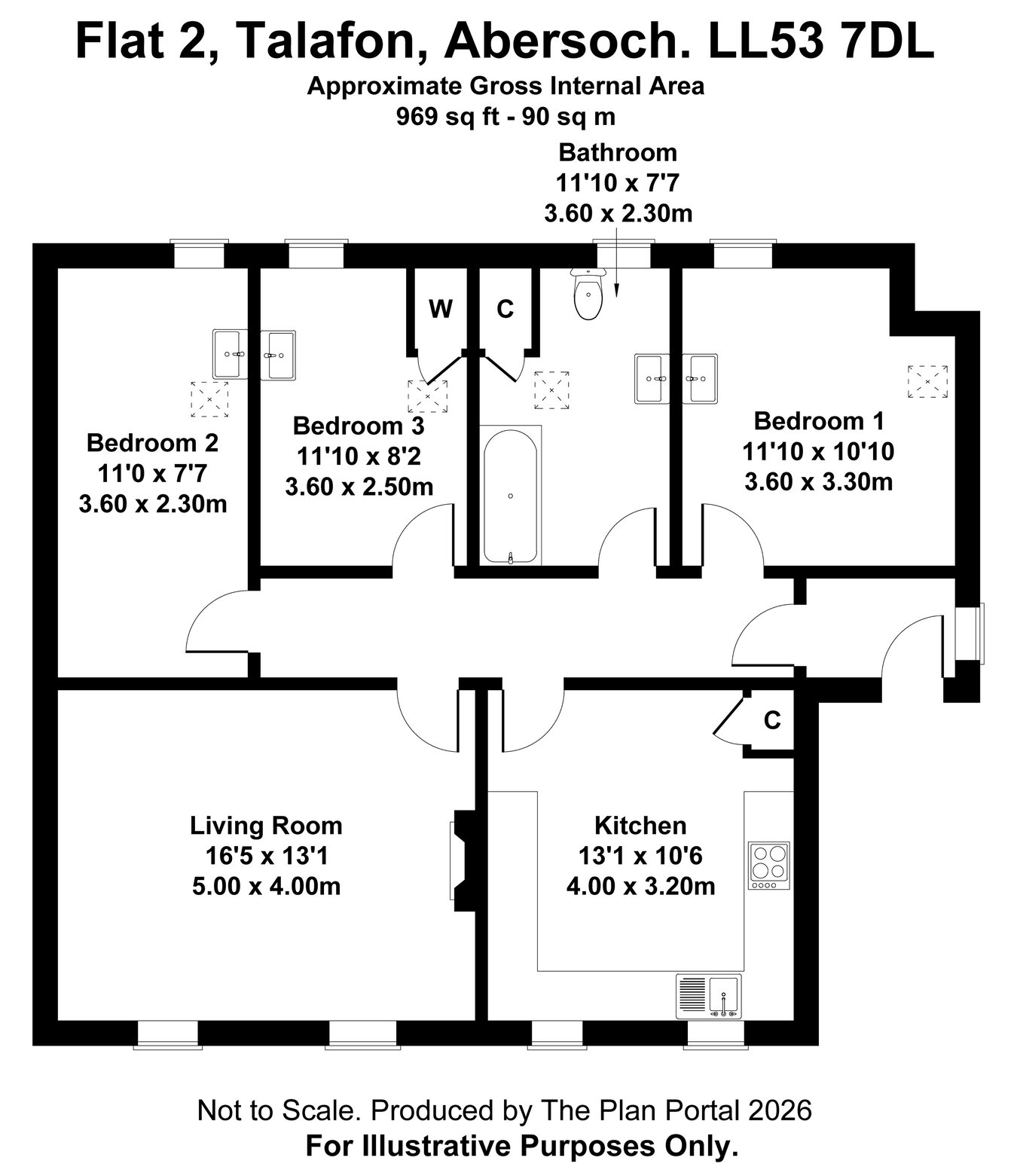 Talafon, Pwllheli floorplan