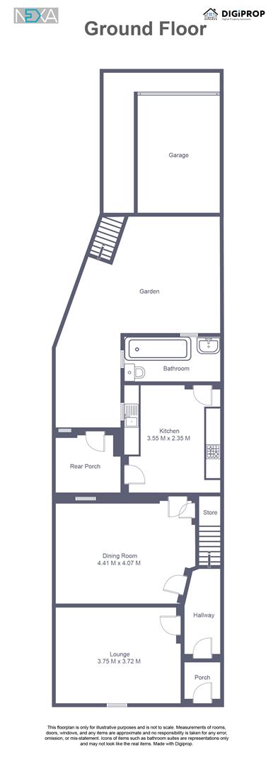 125, Tillery Street, Abertillery floorplan