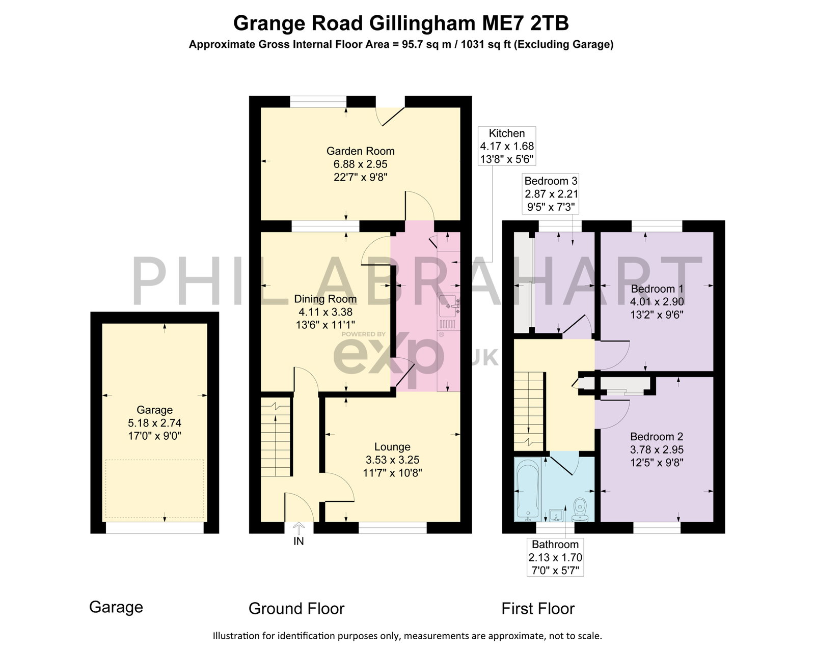 296, Grange Road, Gillingham floorplan