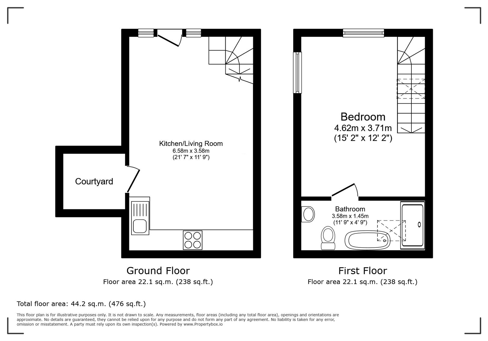 The Mews,, Dalcross Street, Cardiff floorplan