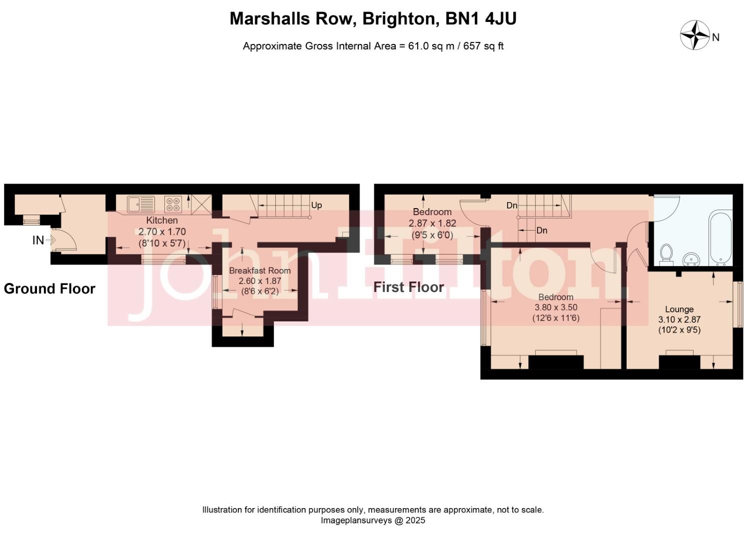 9, Marshalls Row, Brighton floorplan