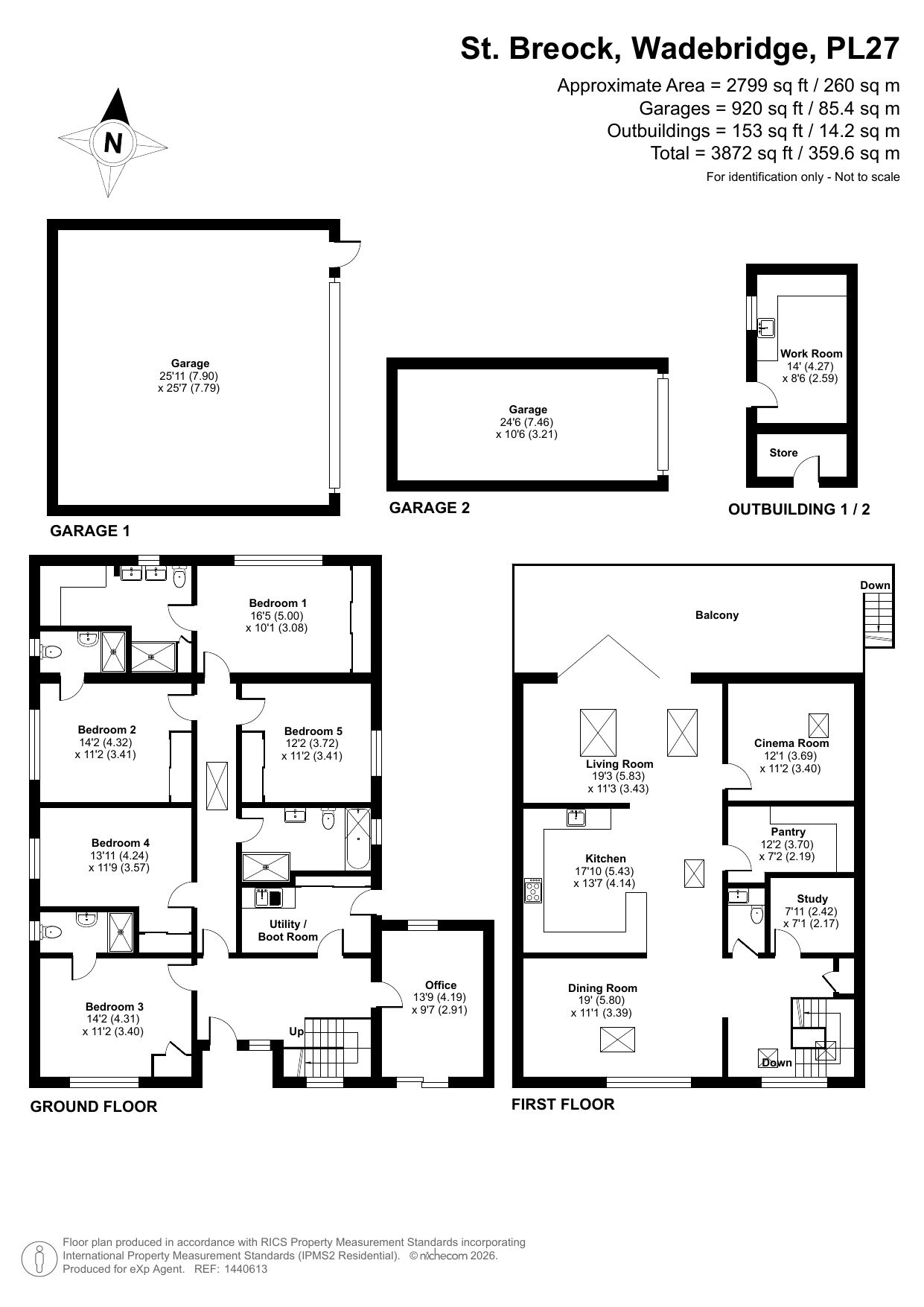 Fair Winds, Wadebridge floorplan