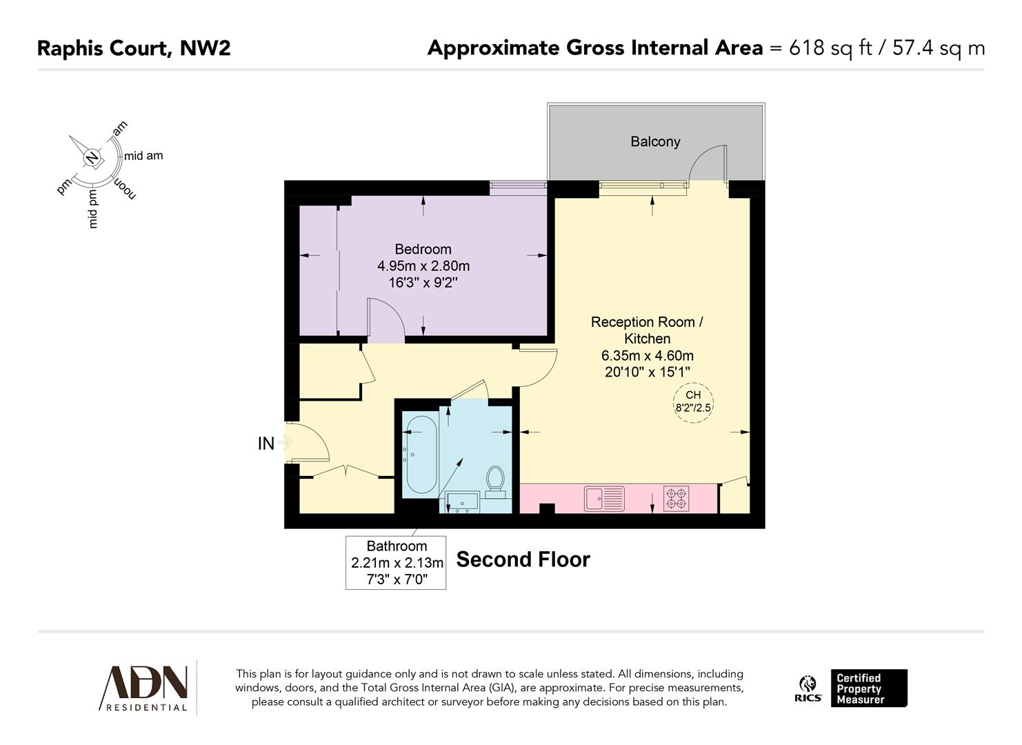 The Artisan, 20 Raphis Court, 2, Hermitage Lane, London floorplan