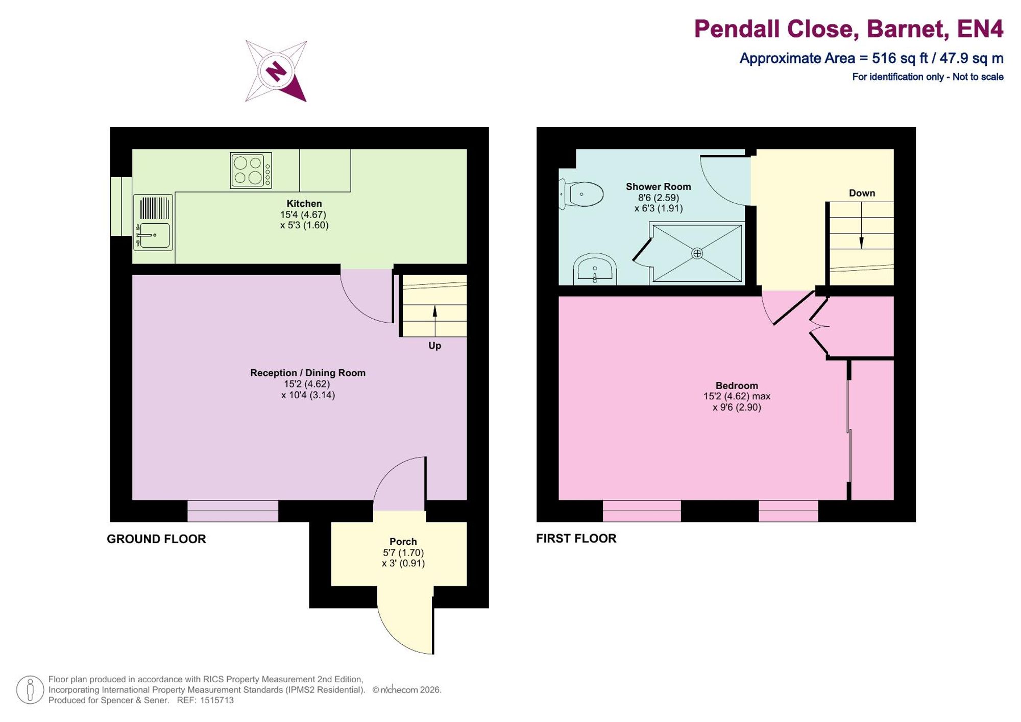 7 Pendall Close, Barnet floorplan