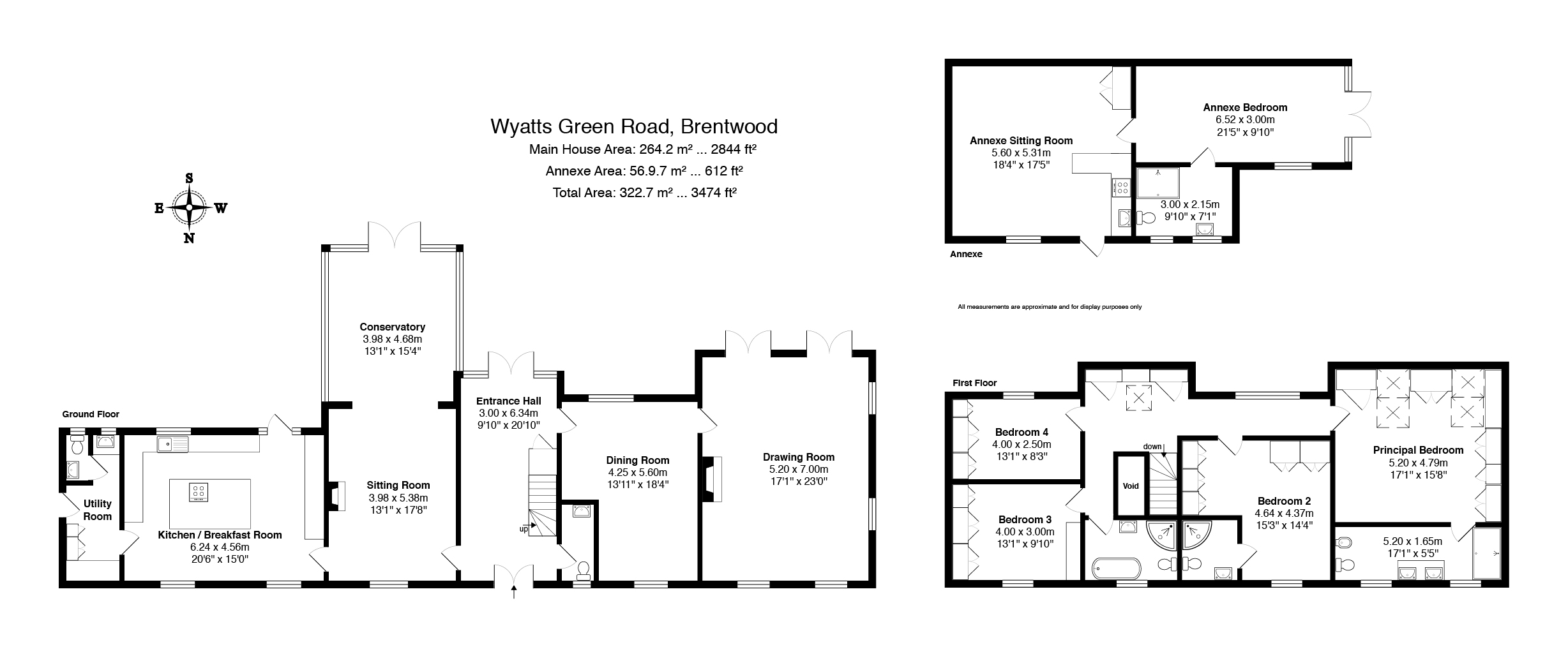 Wyatts Green Road, Wyatts Green, Brentwood, Essex CM15, 4 bedroom detached house for sale