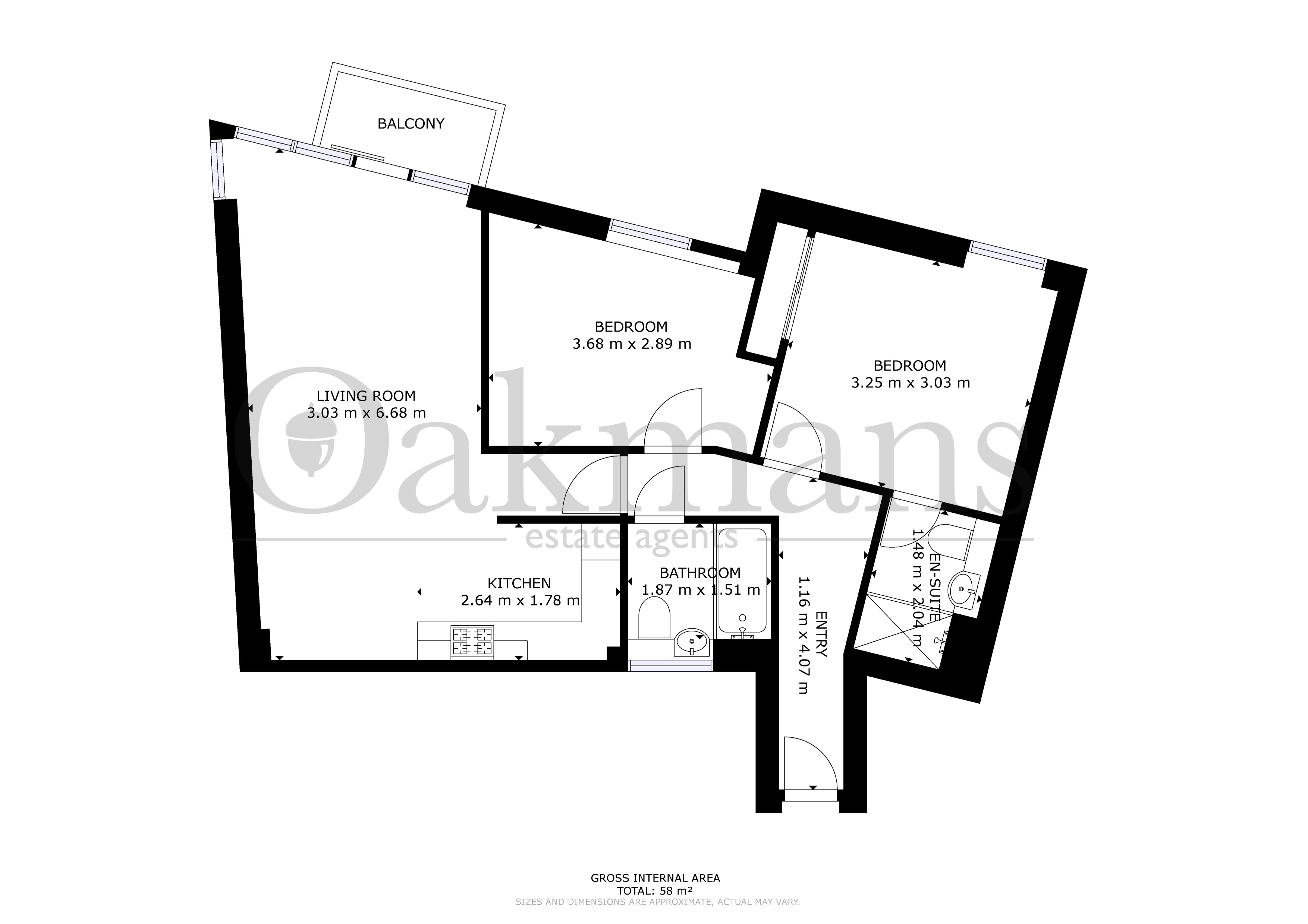 APARTMENT 124, BIRMINGHAM floorplan