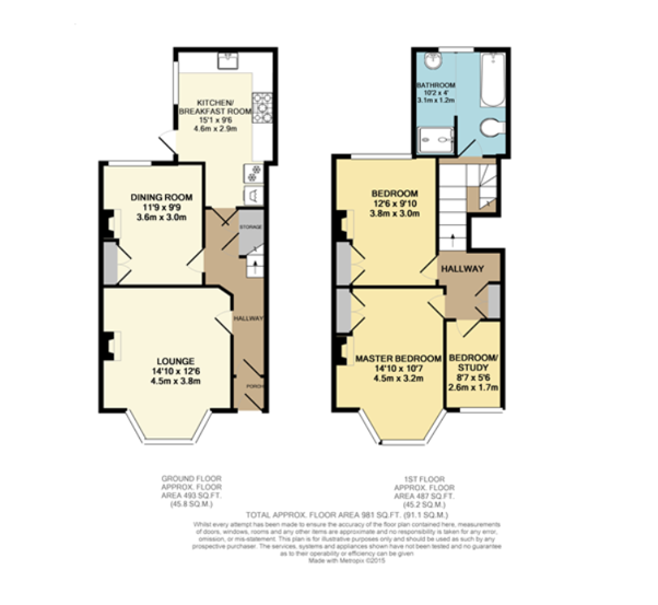 Durham Avenue, Plymouth floorplan