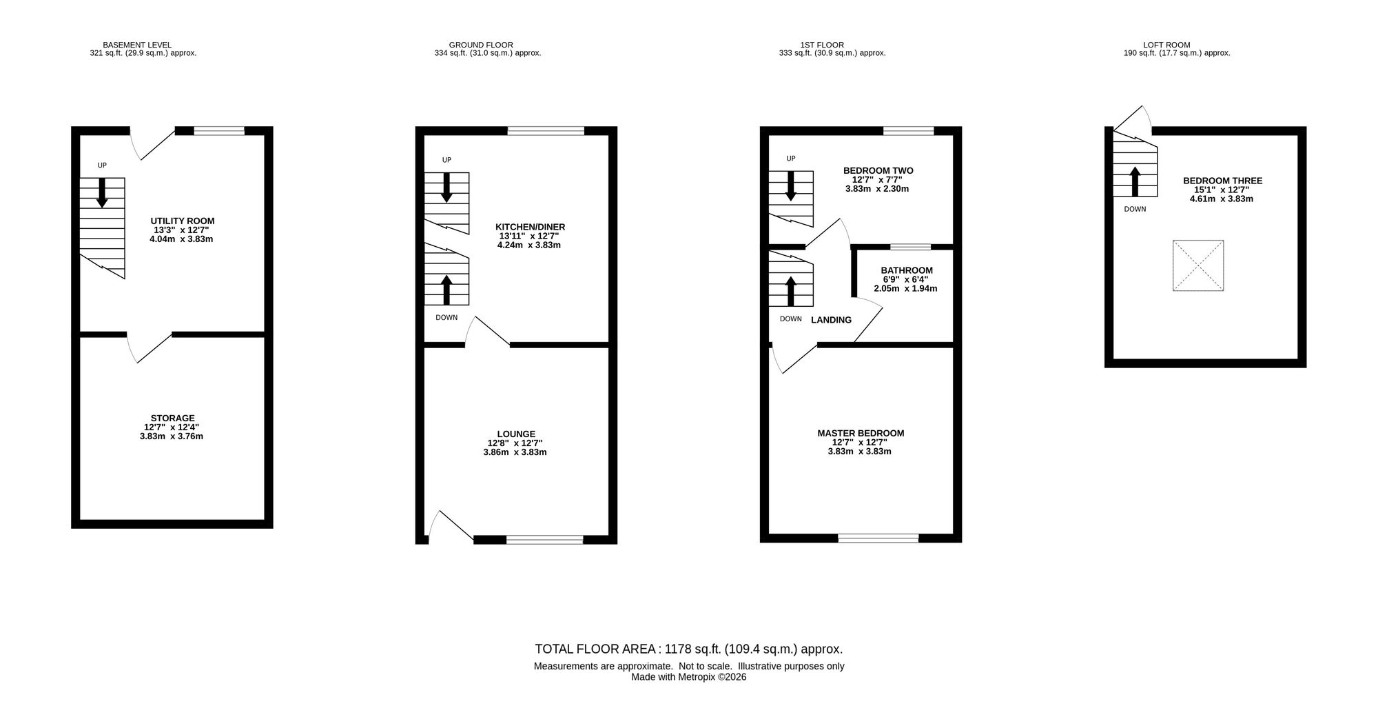 26 Lower Fold, Stockport floorplan