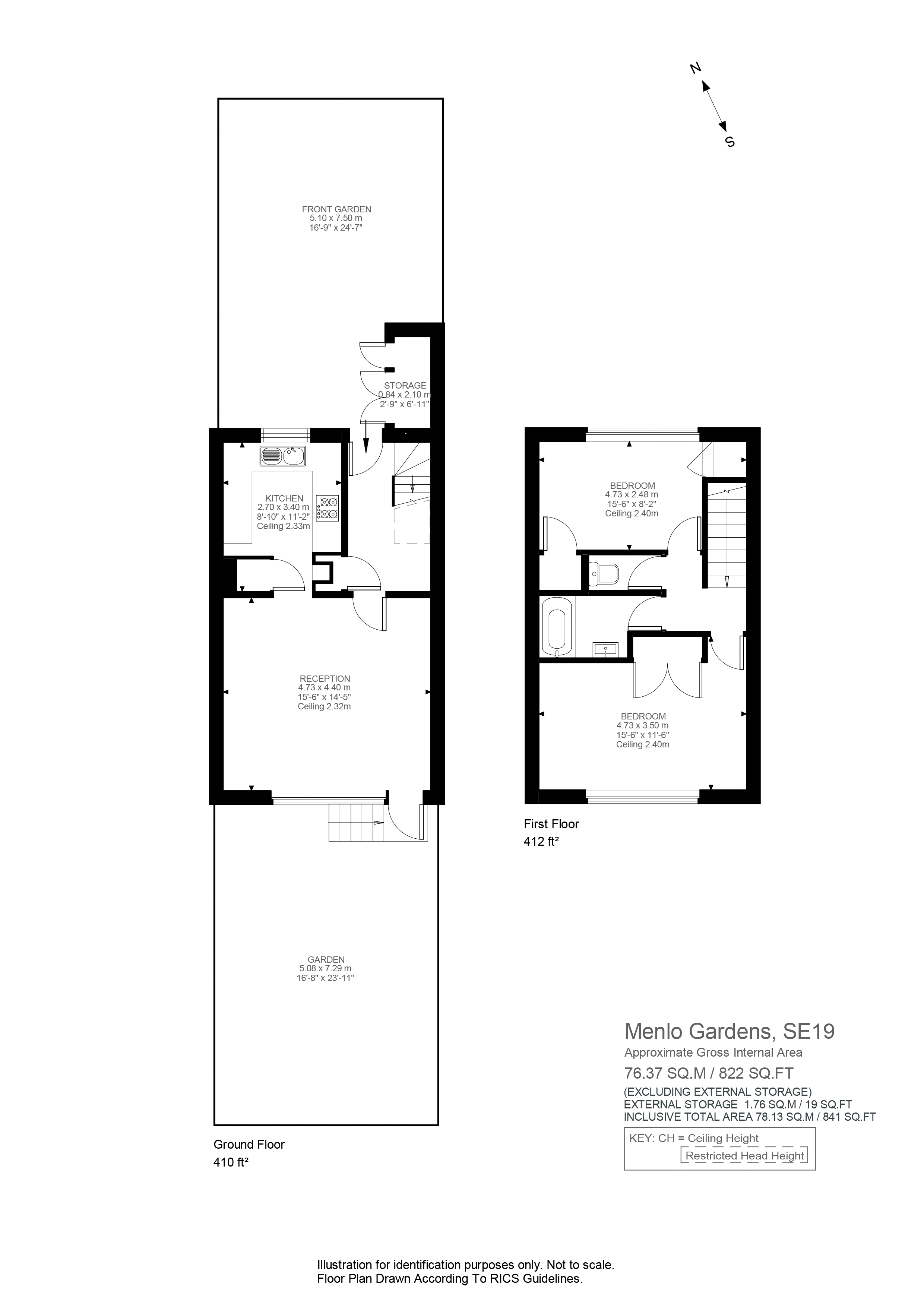 Menlo Gardens, London, United Kingdom SE19, 2 bedroom terraced house