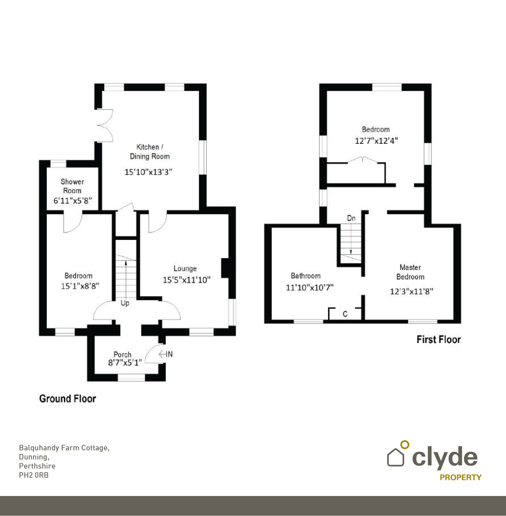 3 Bedrooms Detached house for sale in Balquhandy Farm Cottage, Dunning, Perthshire PH2