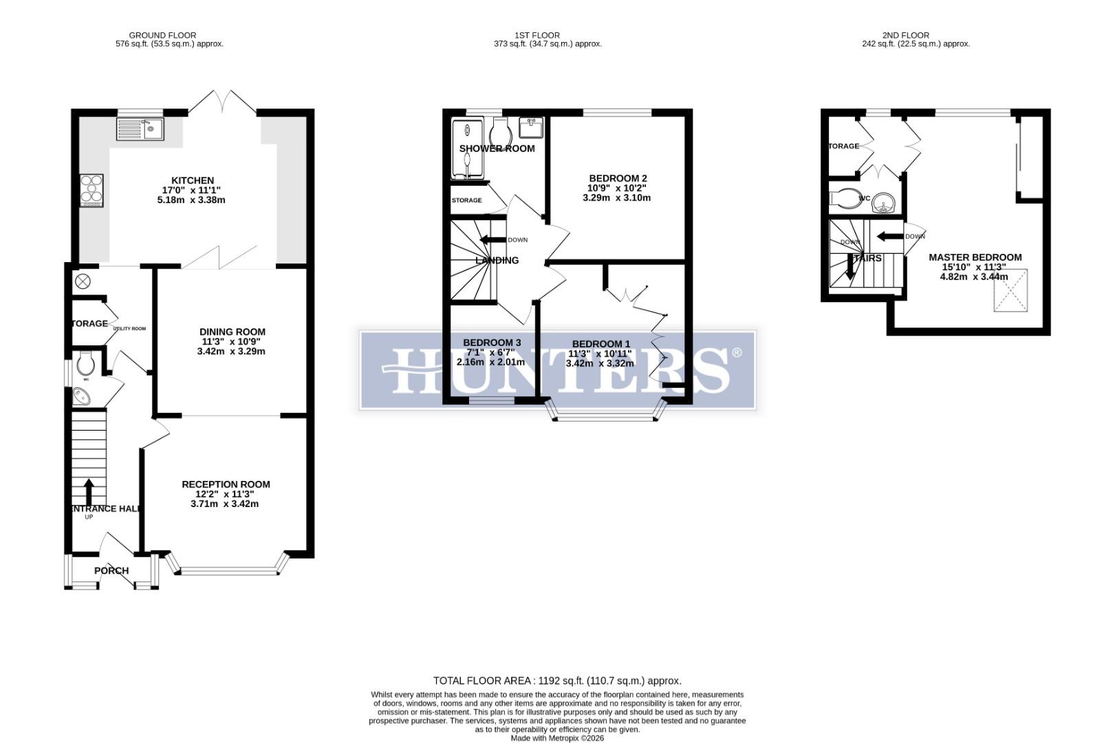 93, Dorchester Waye, Hayes floorplan