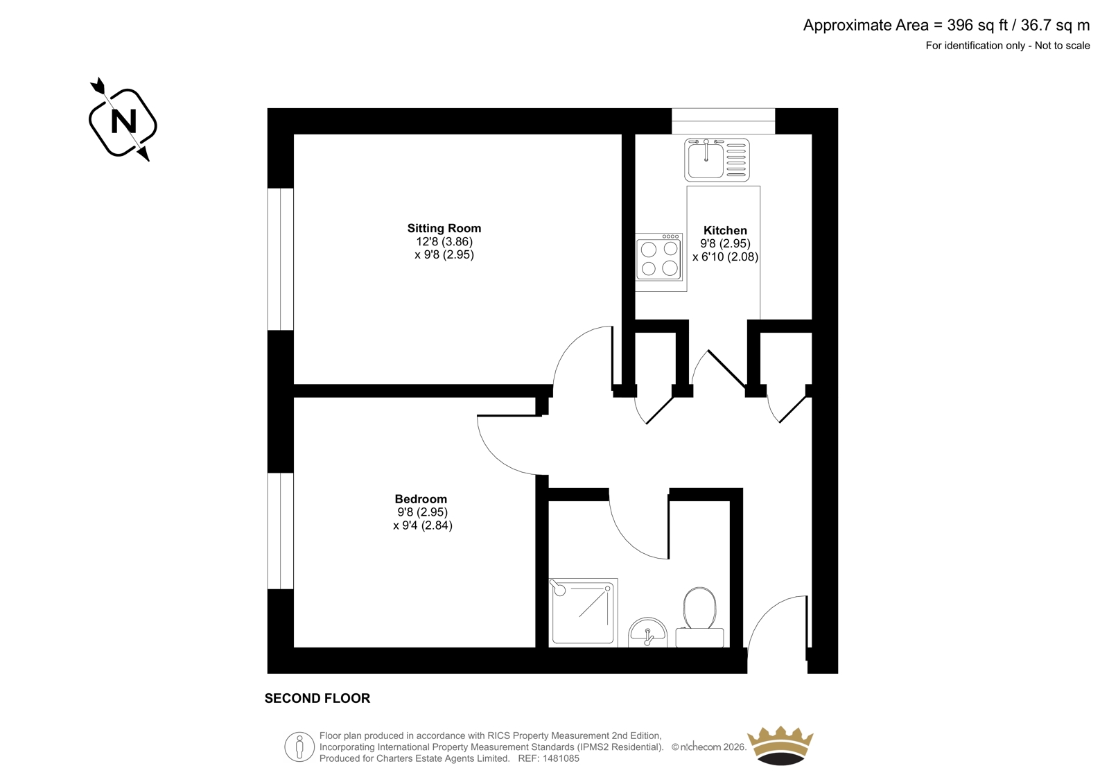 12 Gainsborough Court,, Albert Street, Hart floorplan