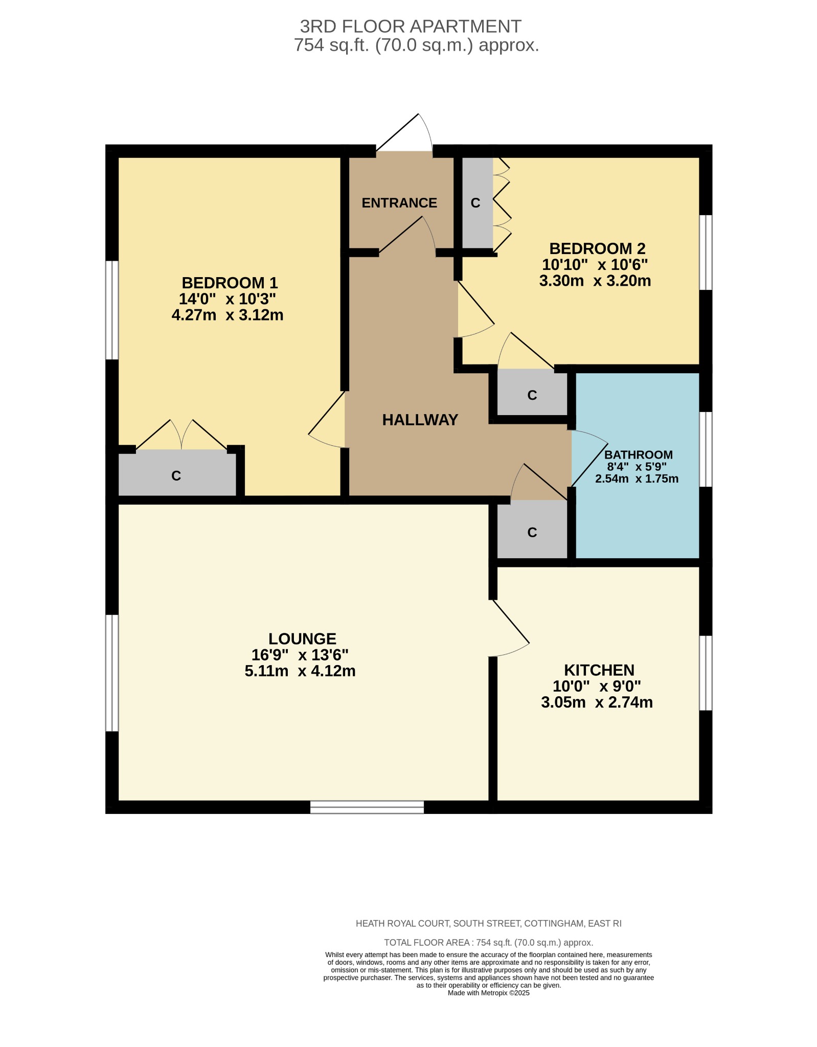 8 Heath Royal Court, South Street, Cottingham floorplan