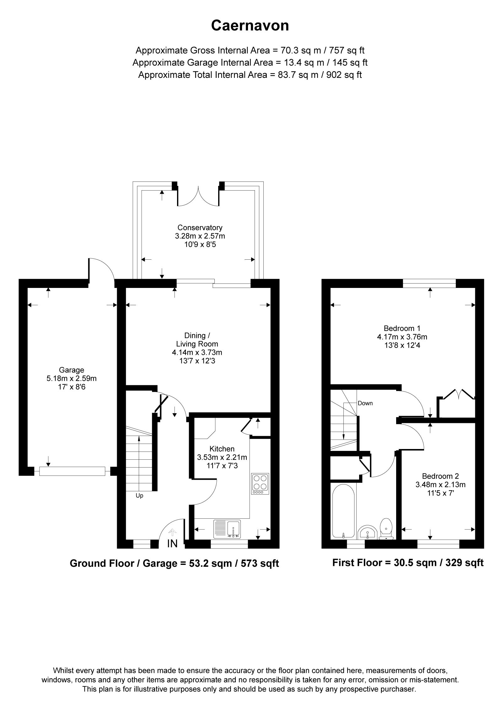 23, Caernarvon, Camberley floorplan