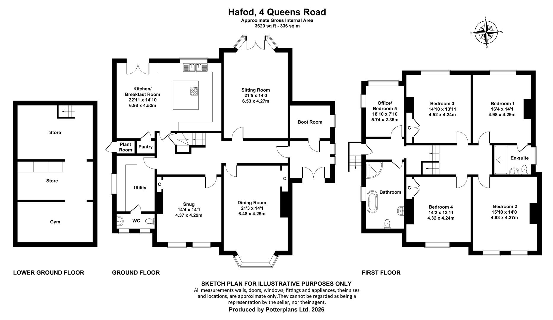 Hafod, Queens Road, Ryde floorplan