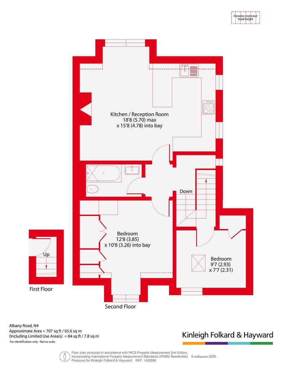 Top Floor Flat, 11, Albany Road, London floorplan