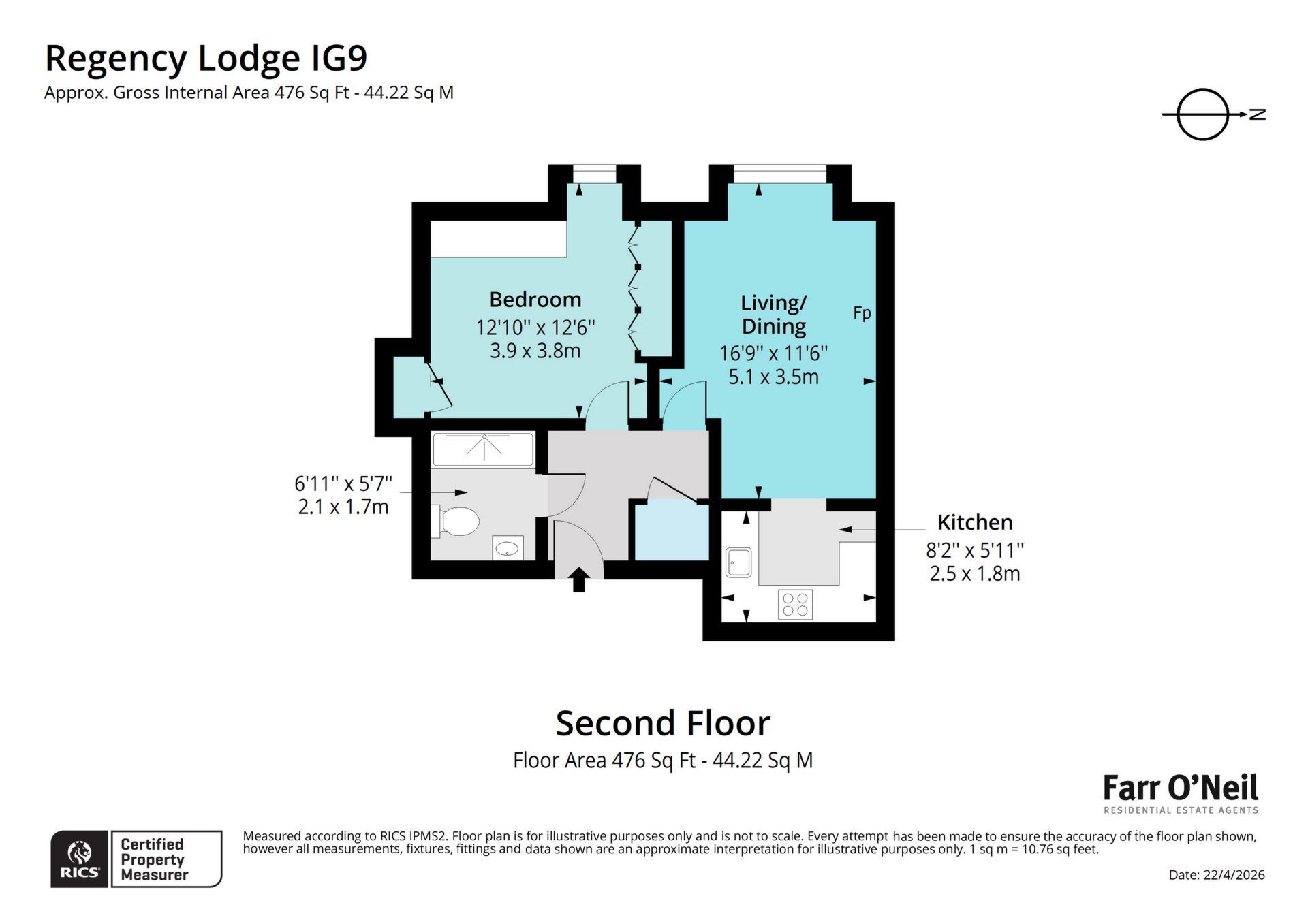 53 Regency Lodge, Albert Road, Buckhurst Hill floorplan