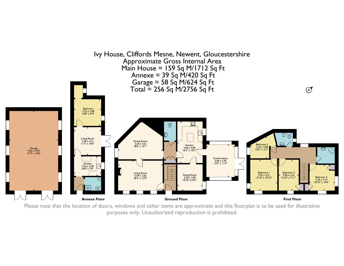 Ivy House, Newent floorplan