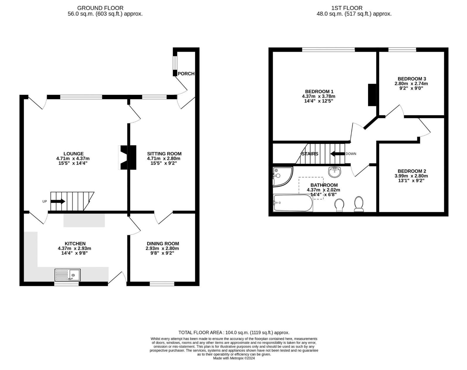 Old Eagley Mews, Bolton, Lancashire, BL1 floorplan