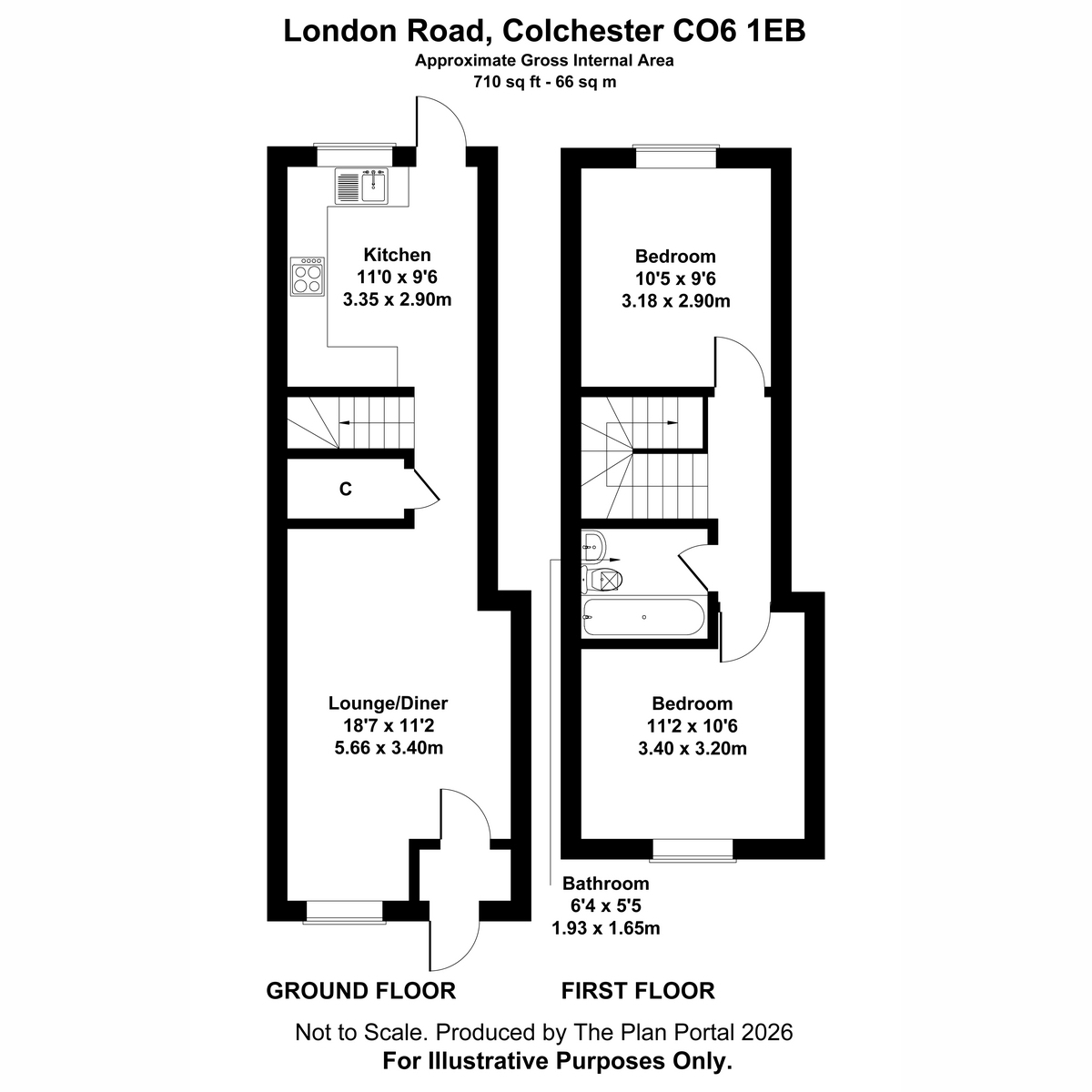 133, London Road, Marks Tey floorplan