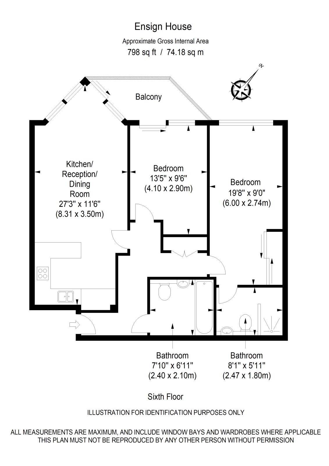 30 Ensign House, Juniper Drive, Battersea Reach, Wandsworth, London floorplan