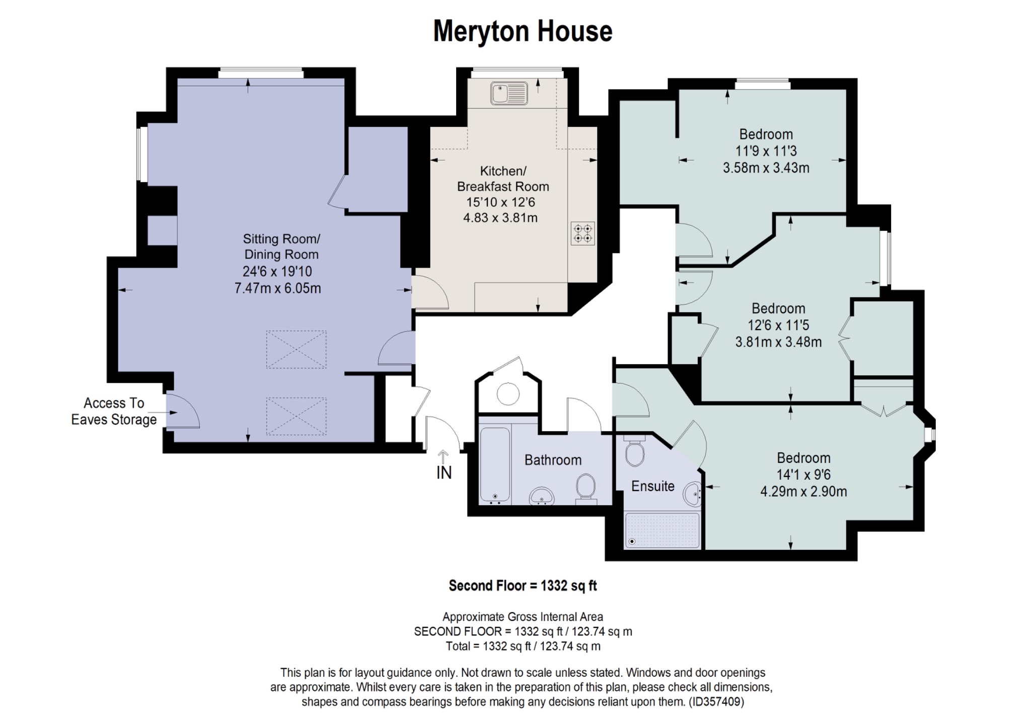 Flat 9, Meryton House, Windsor floorplan