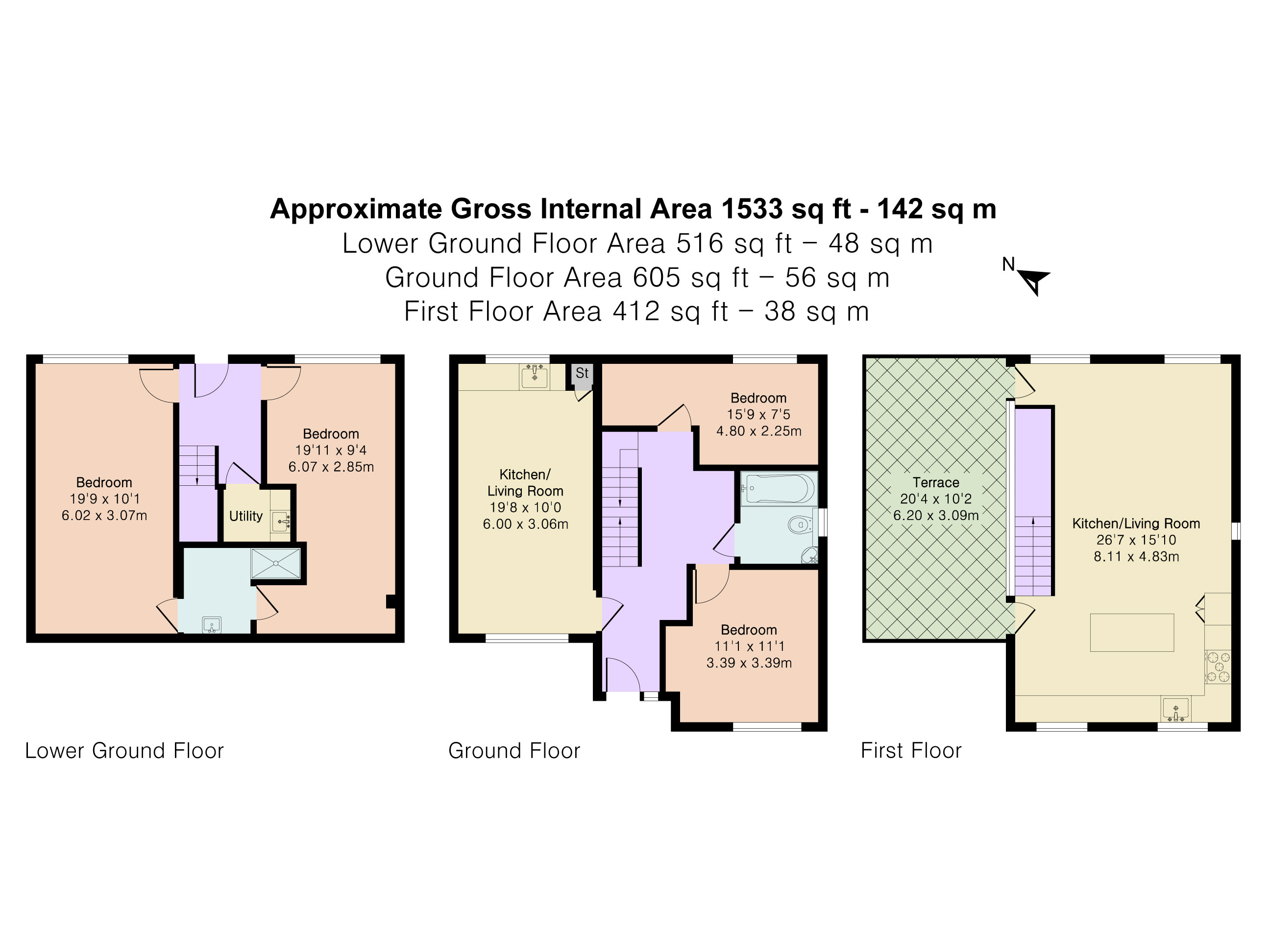 23, Landrace Close, Newton Abbot floorplan