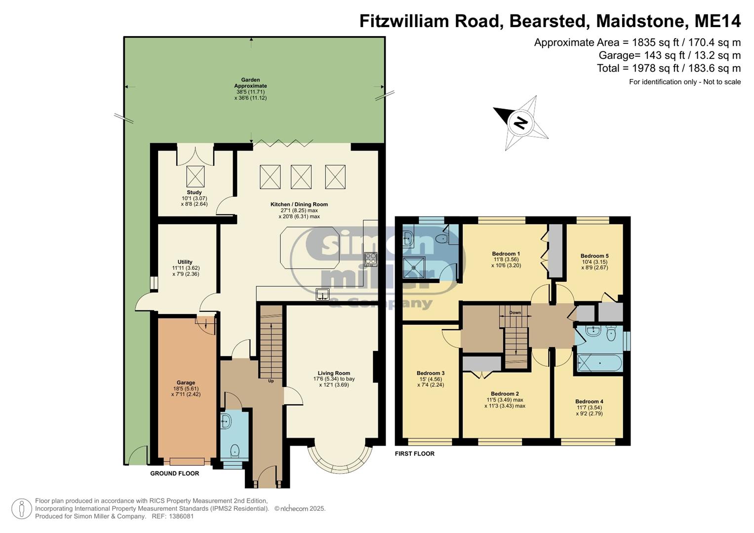 2, Fitzwilliam Road, Bearsted floorplan
