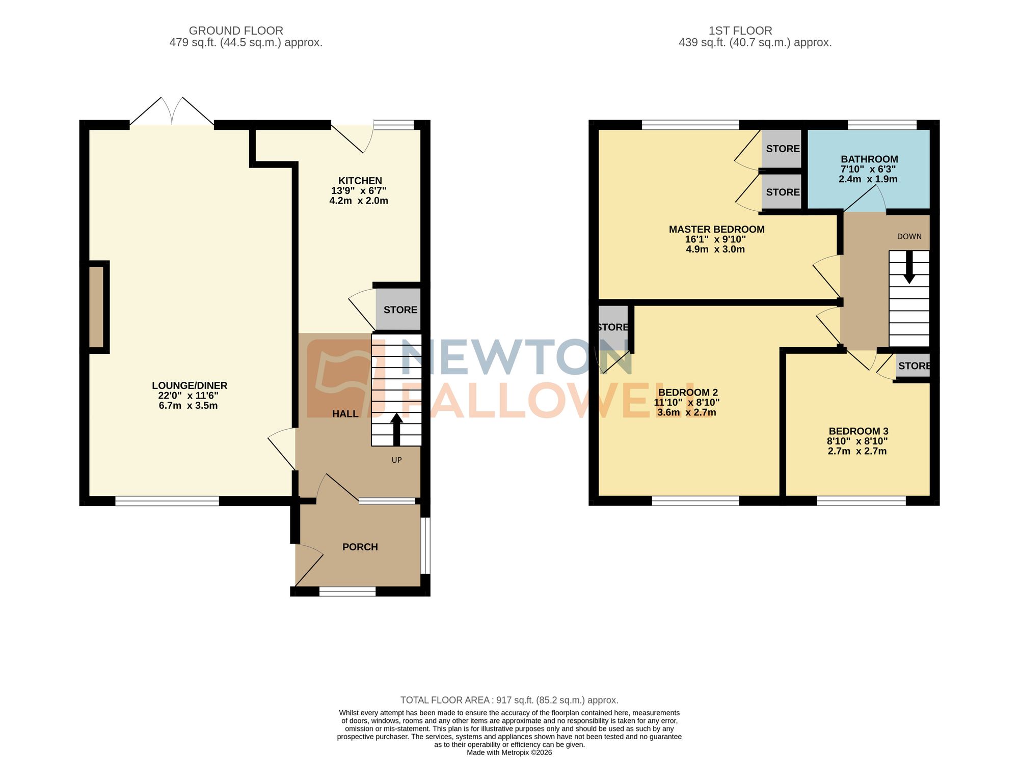 70 Bowhill Grove, Leicester floorplan