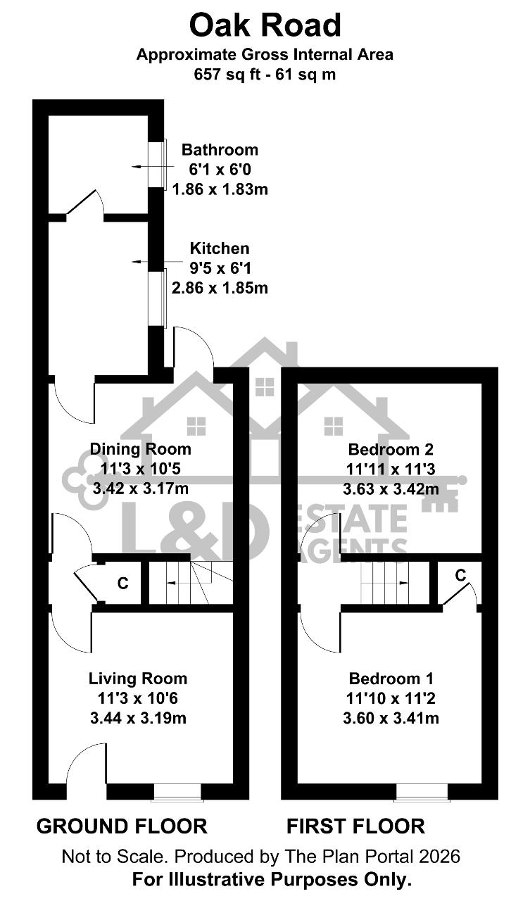 65, Oak Road, Luton floorplan