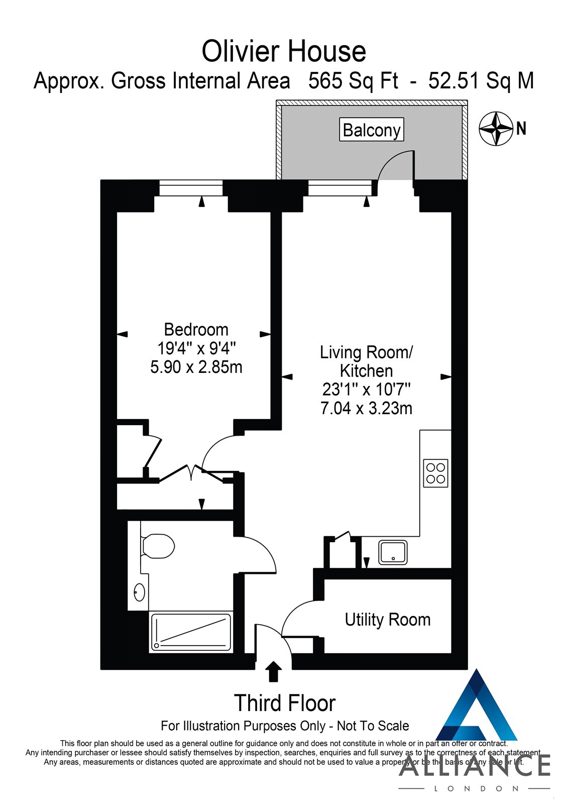 17 Olivier House,, Filmworks Walk, London floorplan