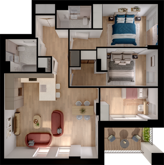 648, Hayes floorplan