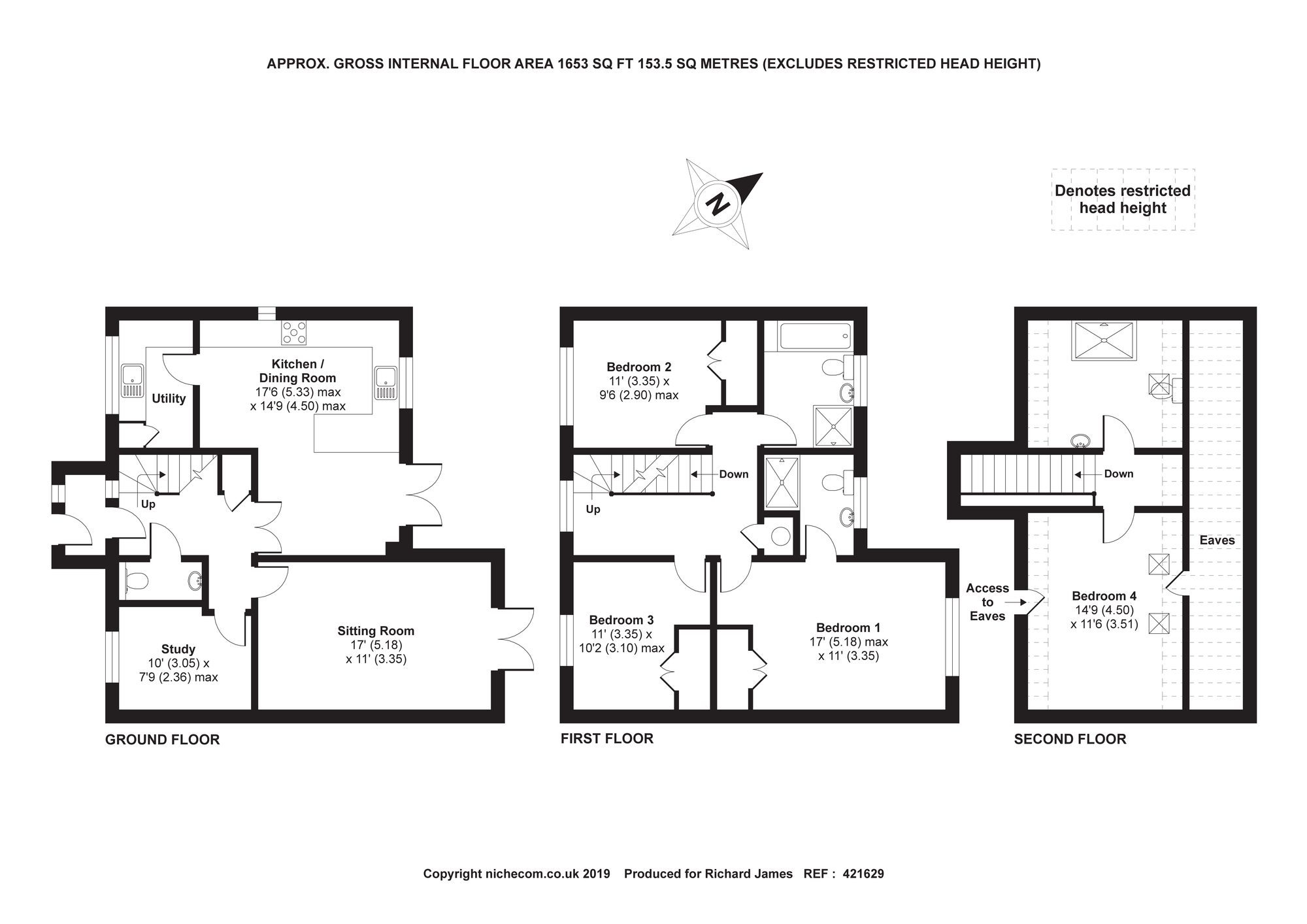 4 Bedrooms Detached house for sale in Meadow View, Chippenham Road, Lyneham, Wiltshire SN15