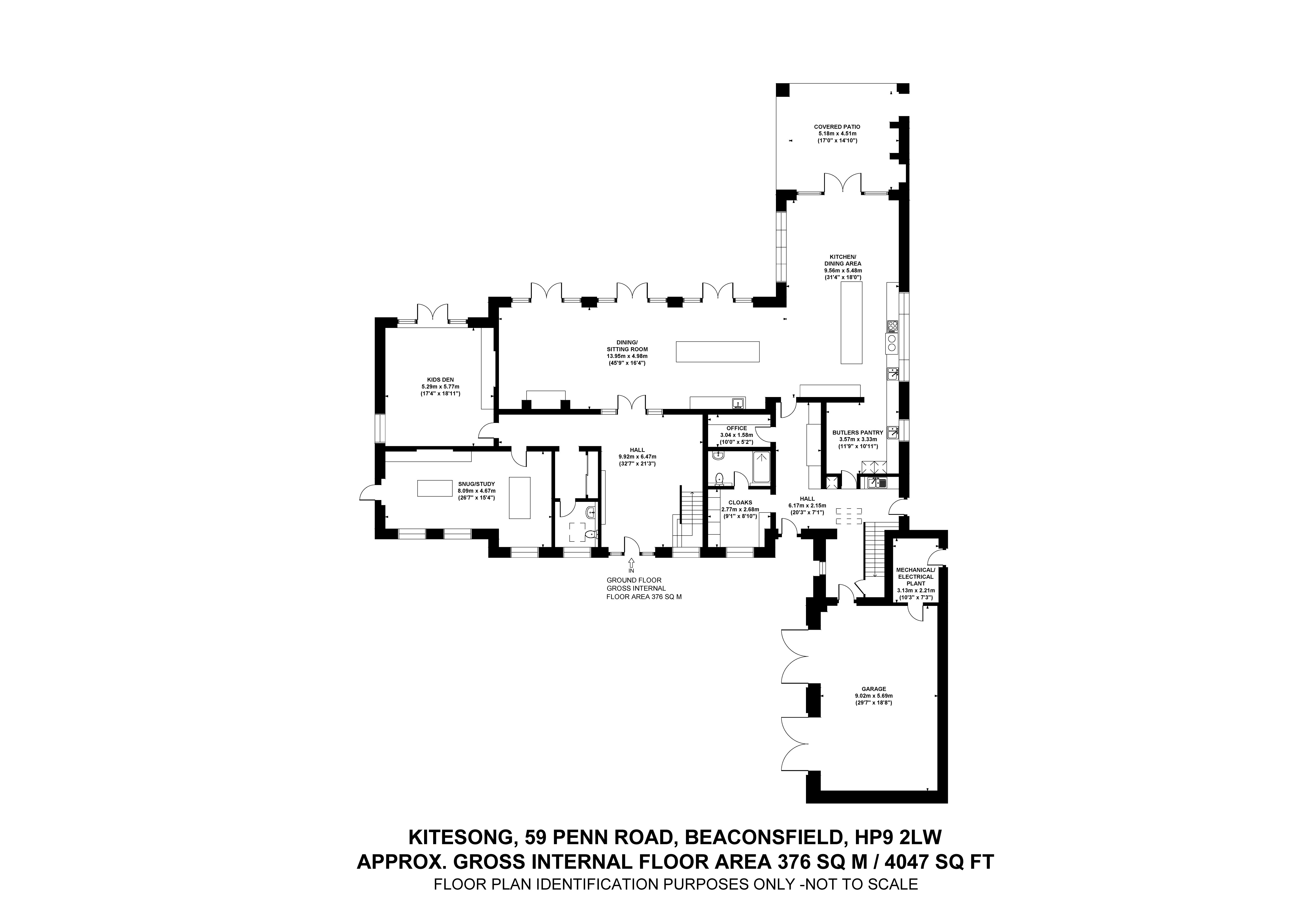 Kitesong, 59, Penn Road, Beaconsfield floorplan