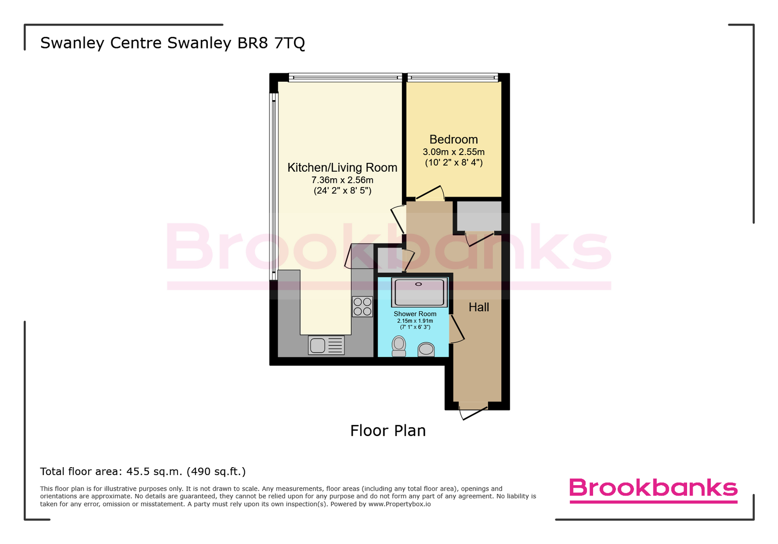 Flat 1, 54, Swanley Centre, London Road, Swanley floorplan
