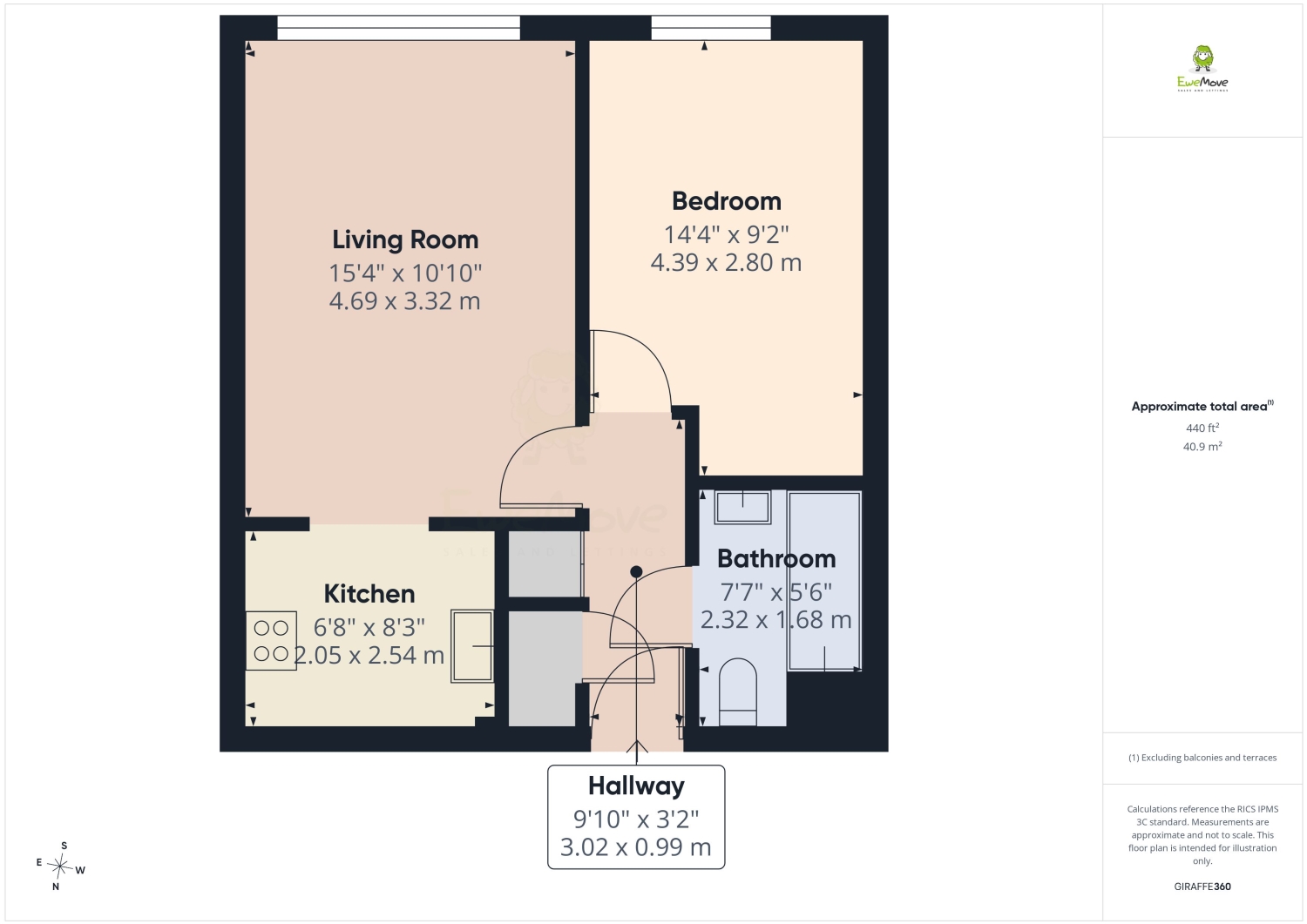Flat 55, Parkside Lodge, 101 Erith Road, Belvedere floorplan