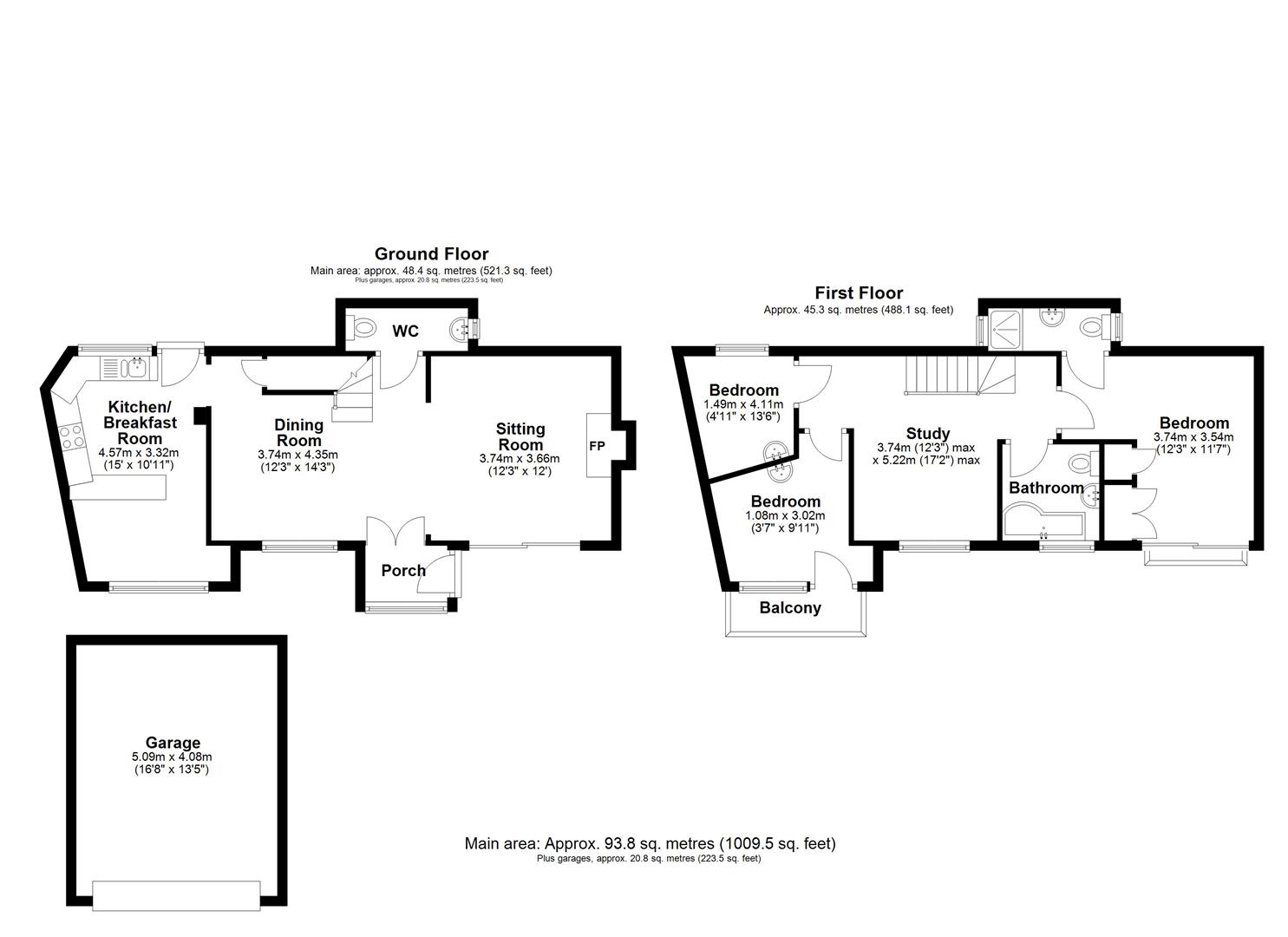 Tides Reach, Warfleet, Dartmouth floorplan