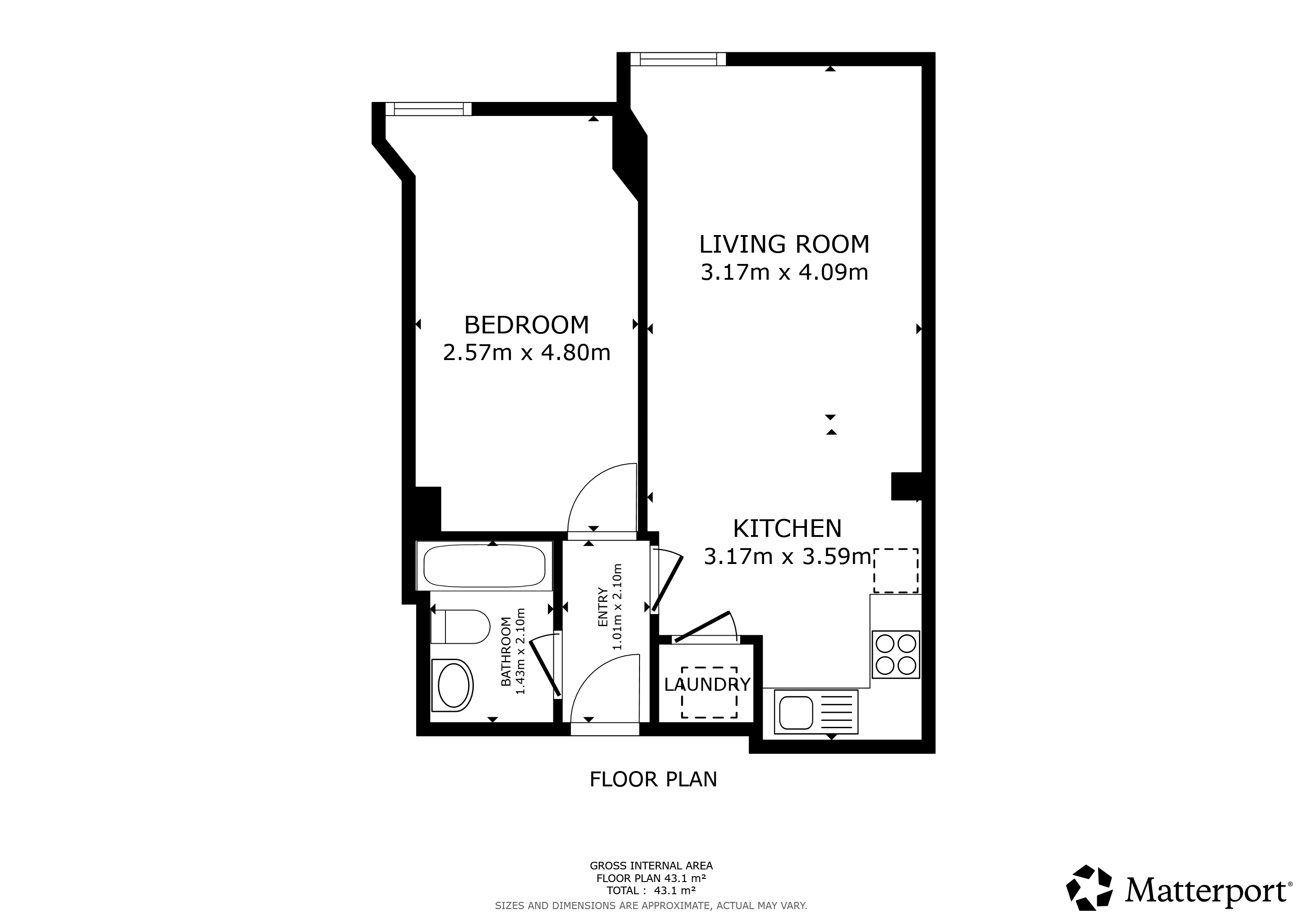 Apartment 17, Martins Mill, Pellon Lane, Halifax floorplan