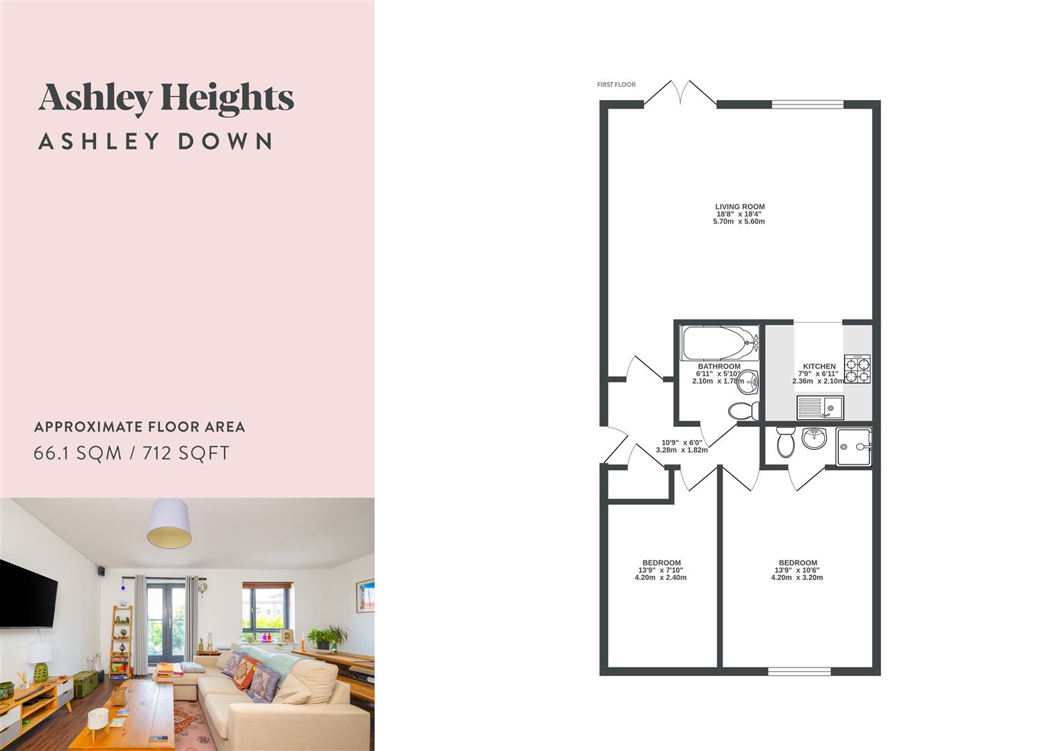 Flat 35 Ashley Heights, Ashley Down Road, Bristol floorplan