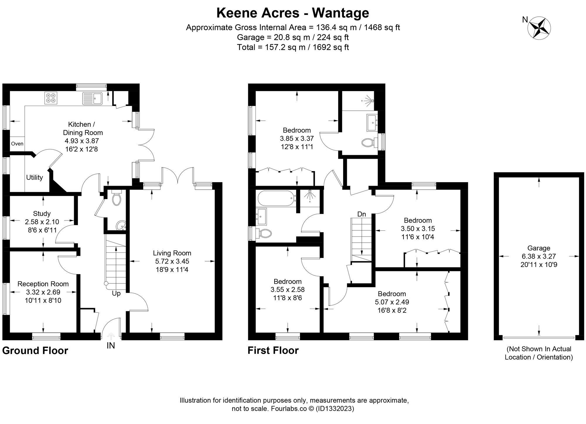 50 Keene Acres, Faringdon floorplan