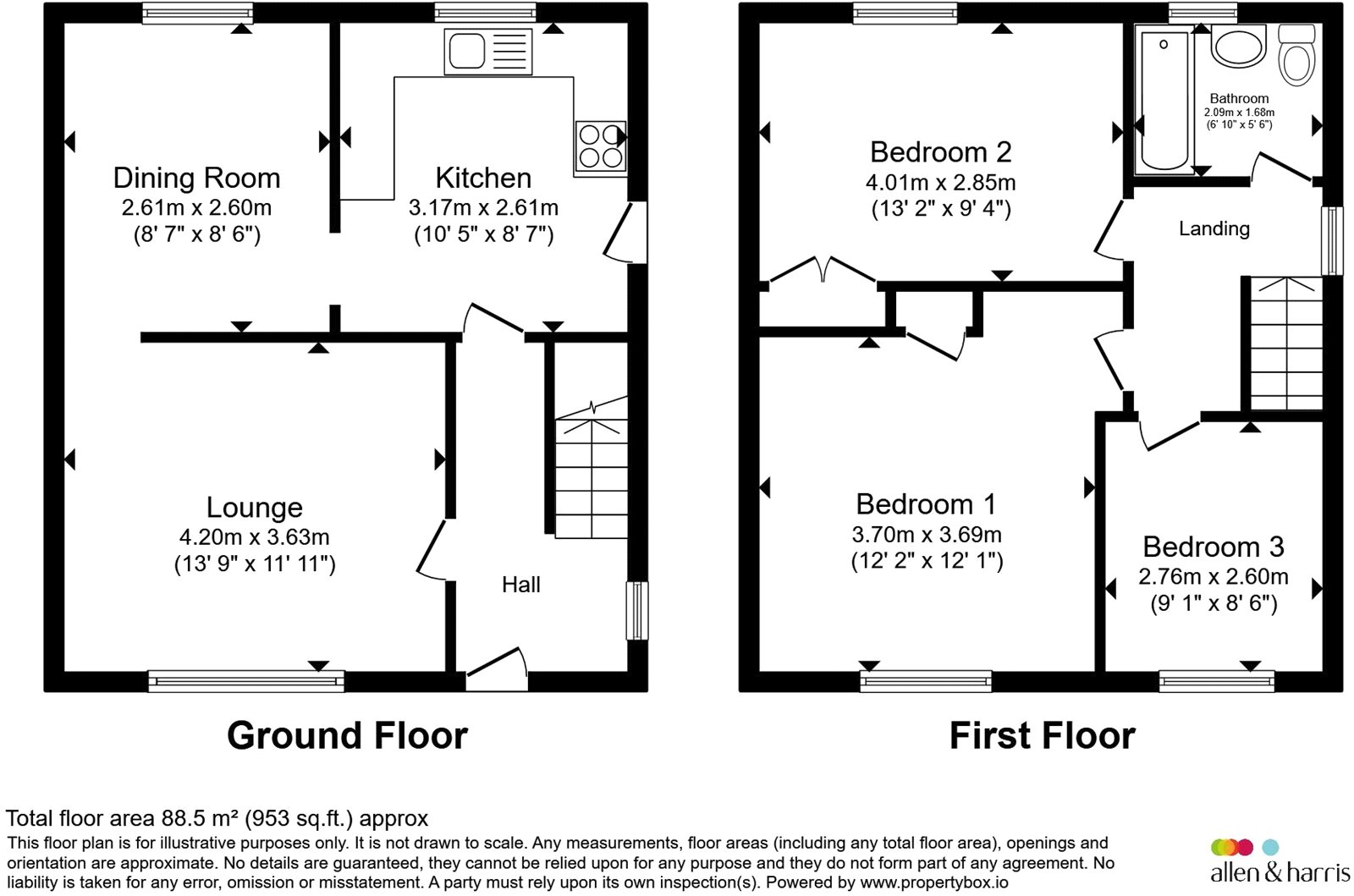 14, Caerau Park Crescent, Cardiff floorplan