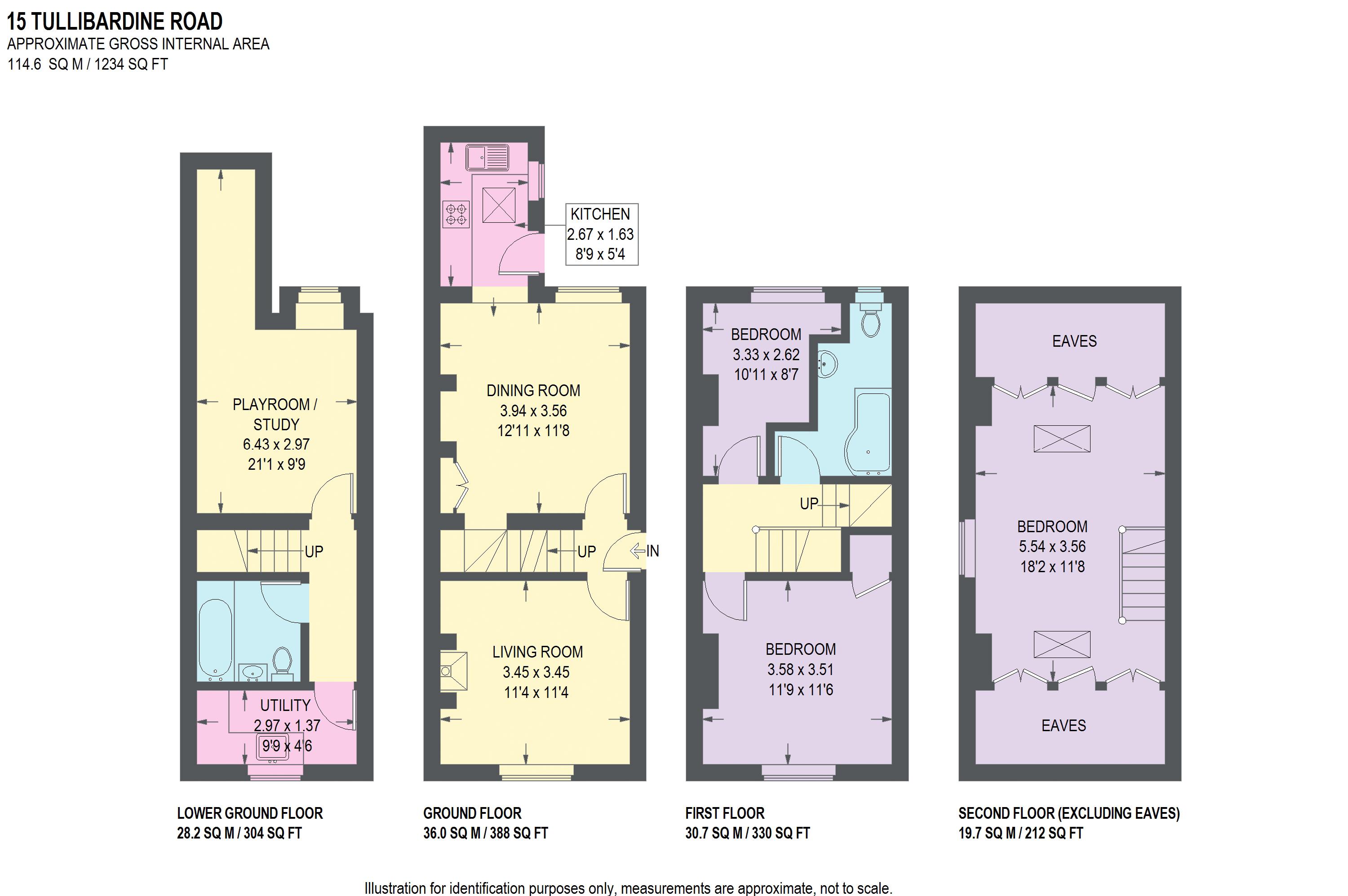 3 bed terraced house for sale in Tullibardine Road, Greystones